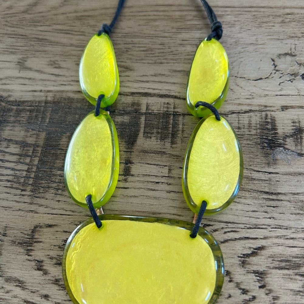 Vibrant Yellow Statement Necklace